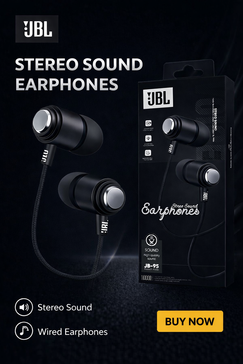 Игровые наушники JBL со стереозвуком — проводные наушники для ноутбуков и телефонов