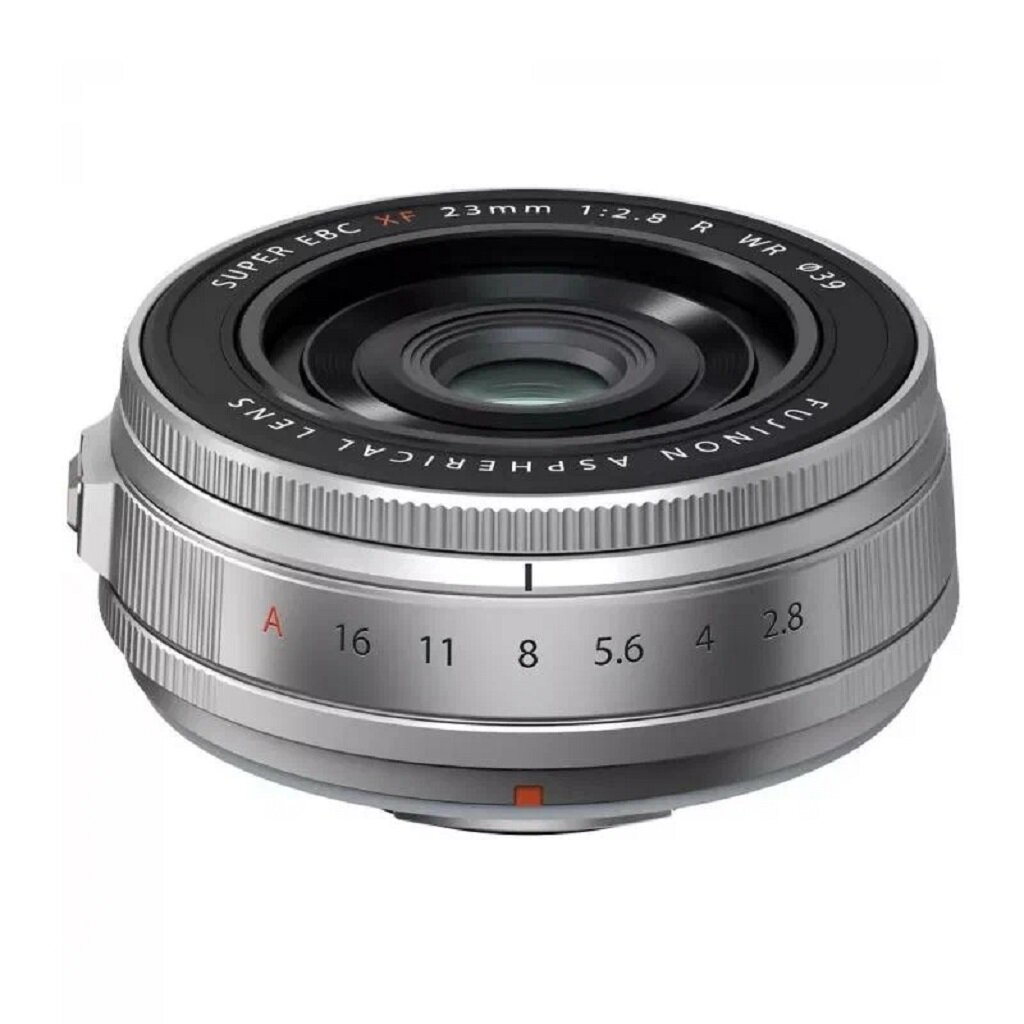 Ультракомпактный, «блинчиковый» широкоугольный объектив Fujifilm XF 23mm f/2.8 R WR Silver