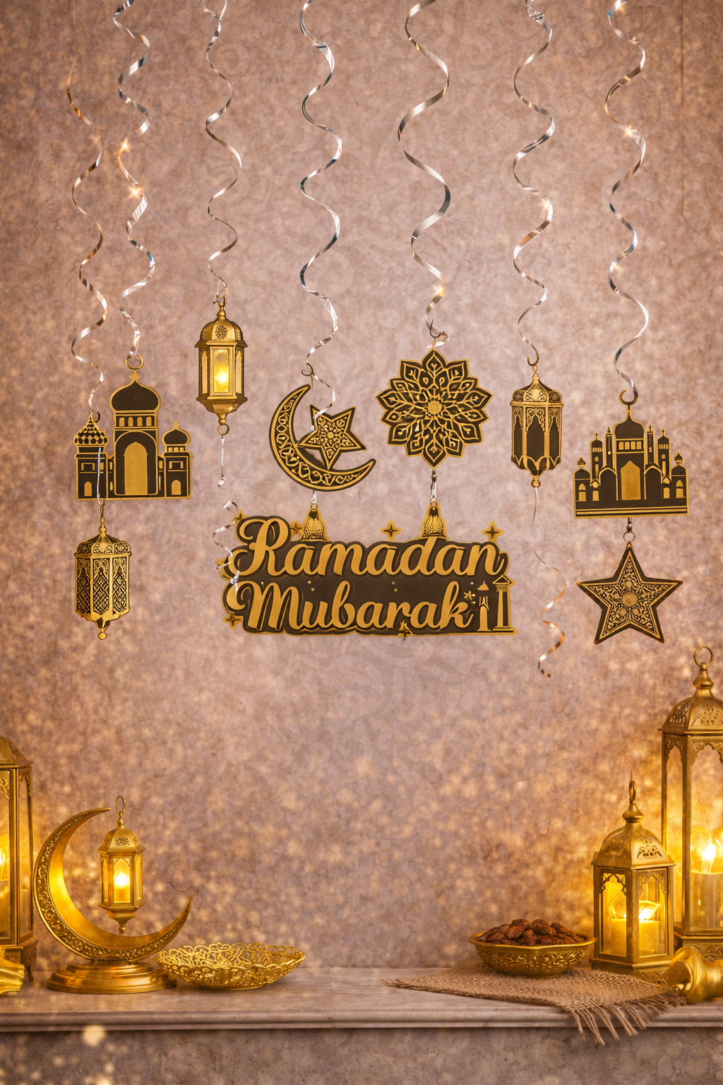Украшение для дома Ramadan Mubarak — праздничный декоративный баннер на Рамадан