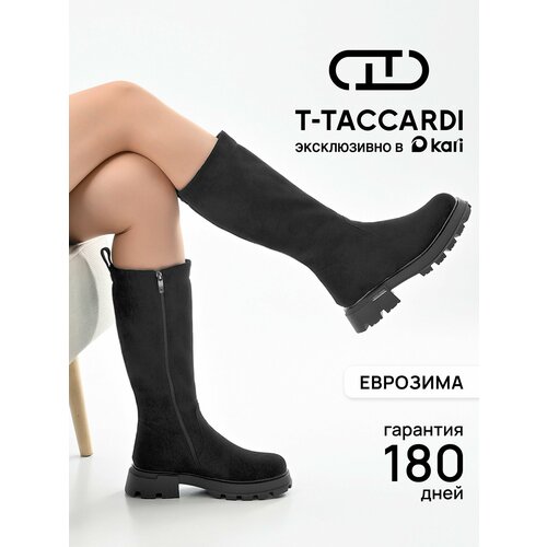 фото Сапоги t.taccardi зима 2026, полнота 7 (ru)/ на среднюю и широкую стопу, размер 38, черный
