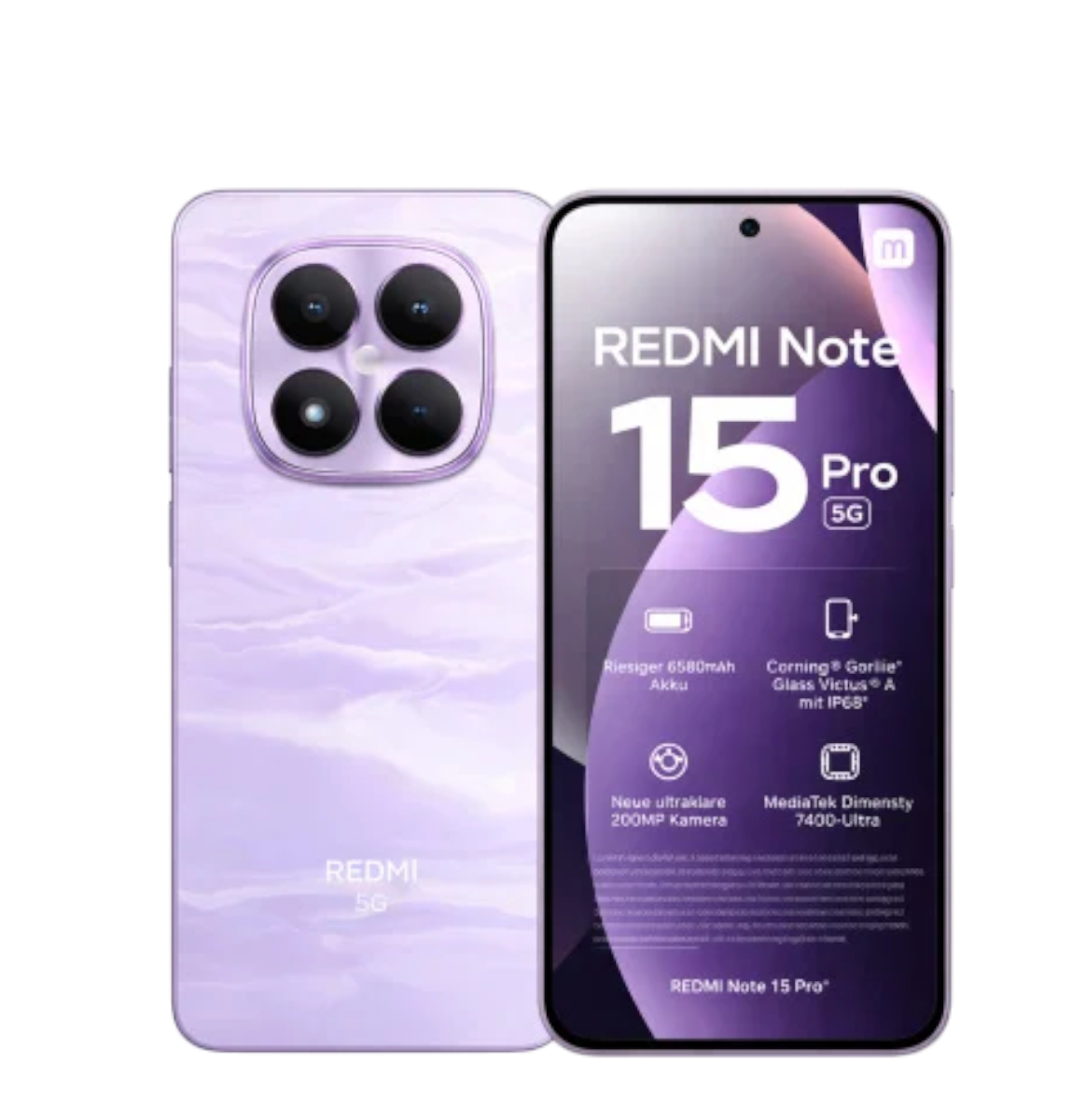 Смартфон Xiaomi Redmi Note 15 Pro Plus, 8 ГБ, 256ГБ, 6,83", Android, фиолетовый — фото 1