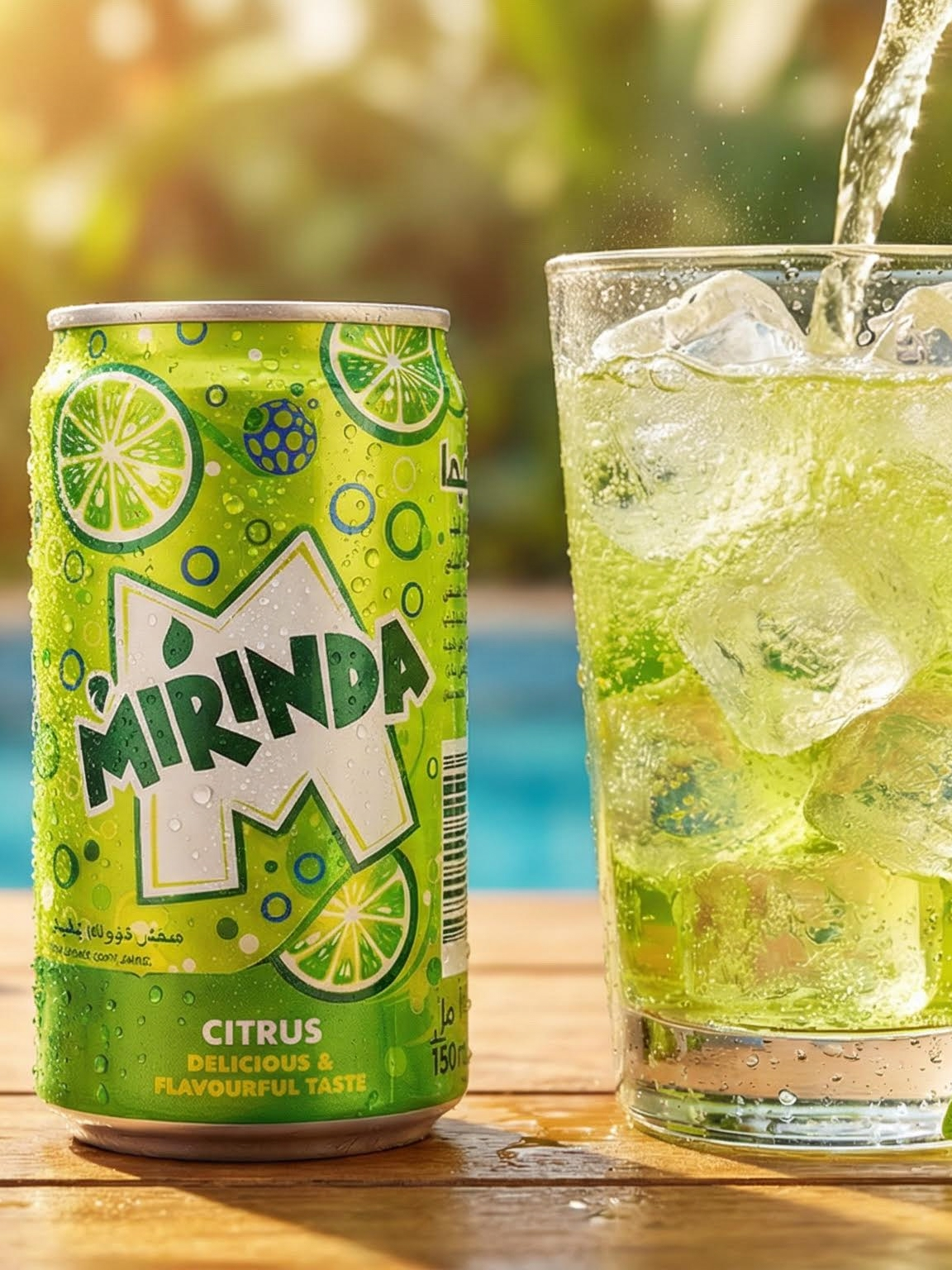 Mirinda Citrus, 0.15 л, 30 шт, банка, (Газированный напиток Миринда Цитрус, металлическая банка, жб, мини) — фото 1