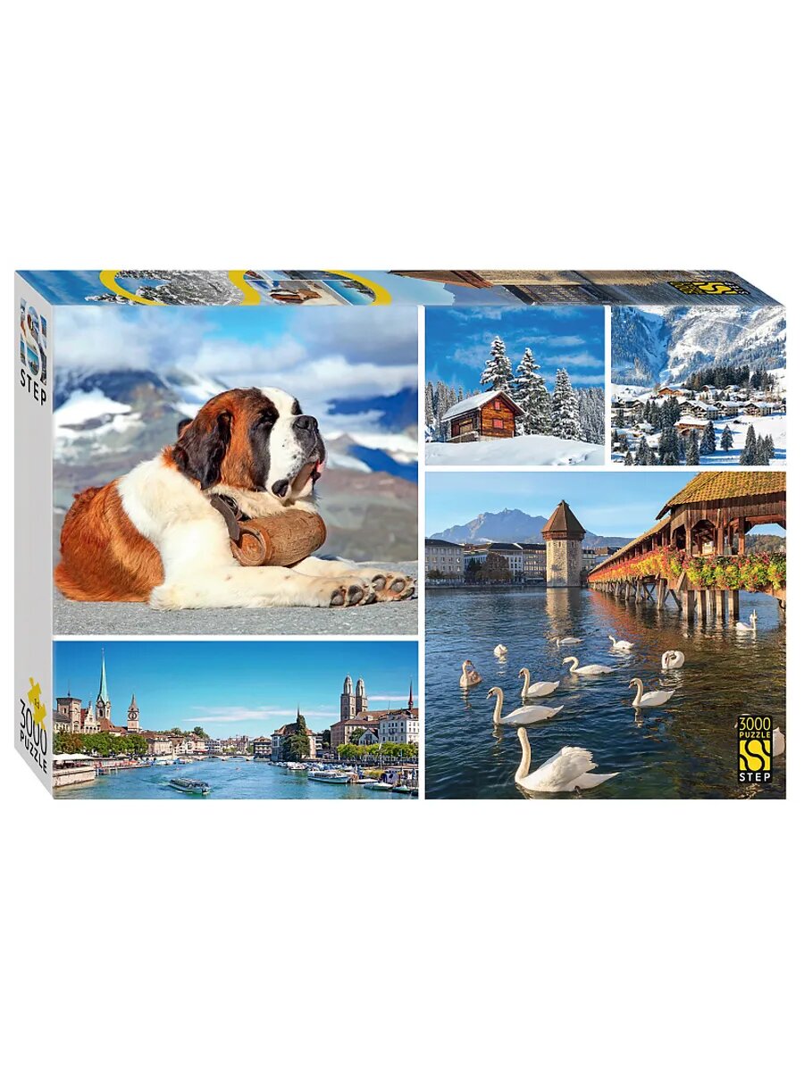 Пазлы 3000 элементов для взрослых "Швейцария"