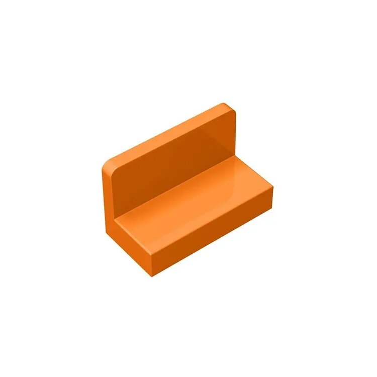 Gobricks панель 1x2x1, Оранжевый (021)