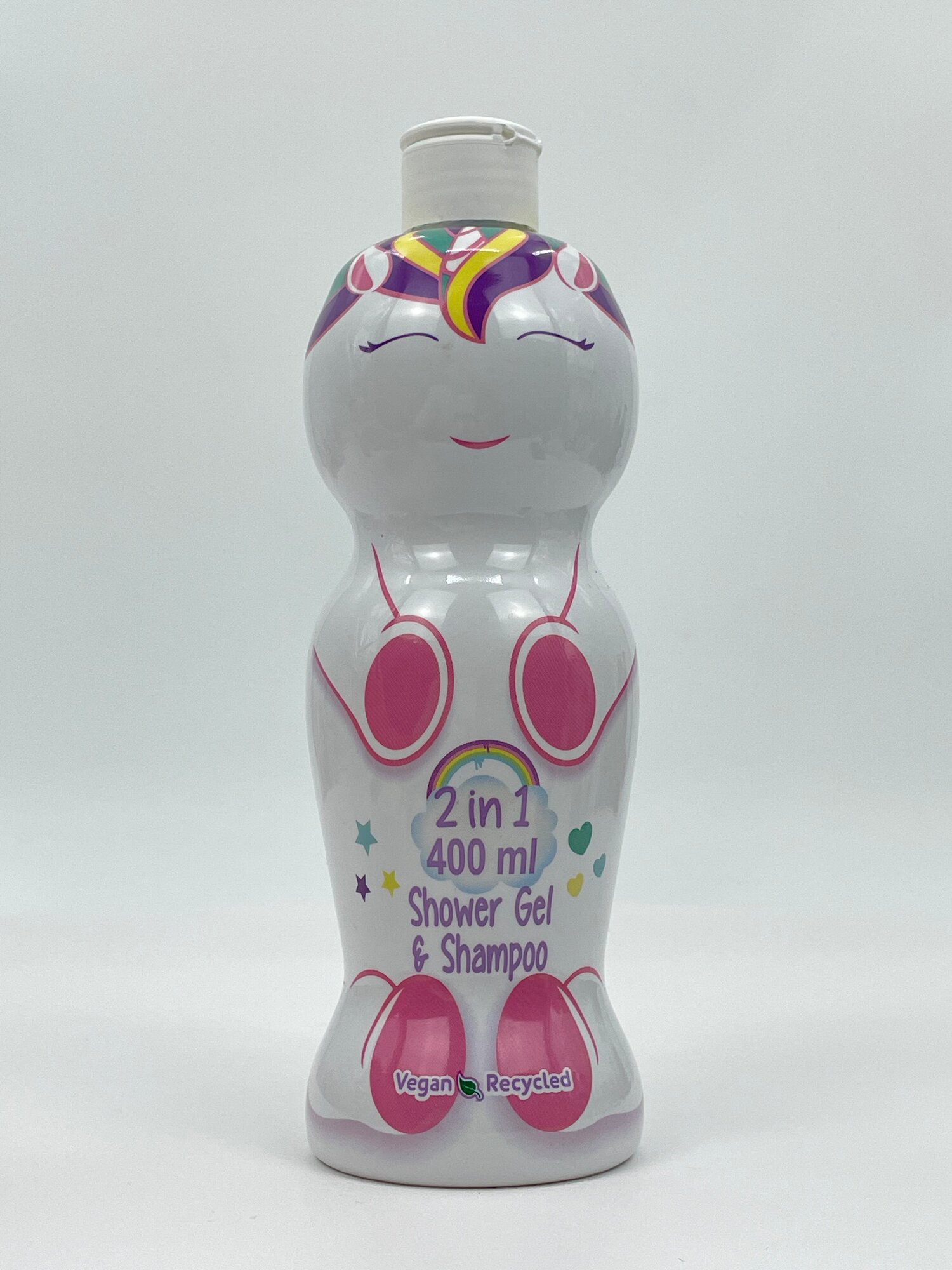 Детский гель для душа и шампунь 2 в 1 «Единорог» — мягкое очищение для детей, 400 мл