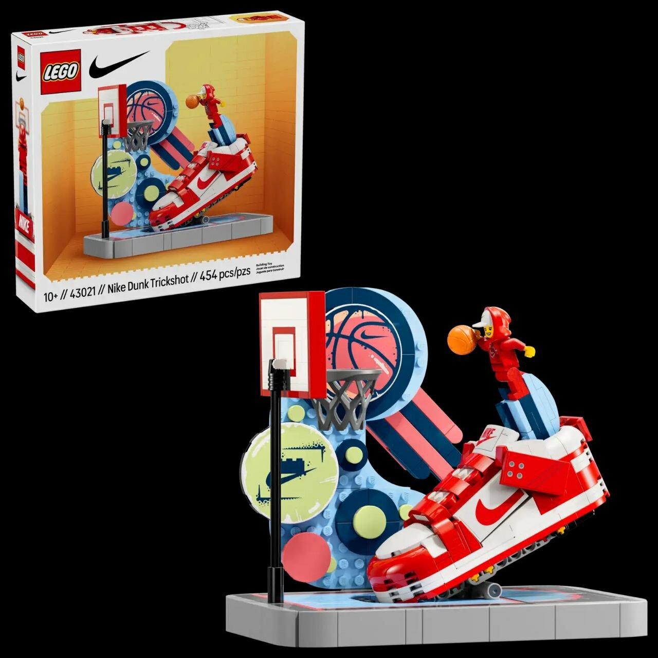 Конструктор LEGO Nike Dunk Trickshot 43021, 454 детали, от 10 лет