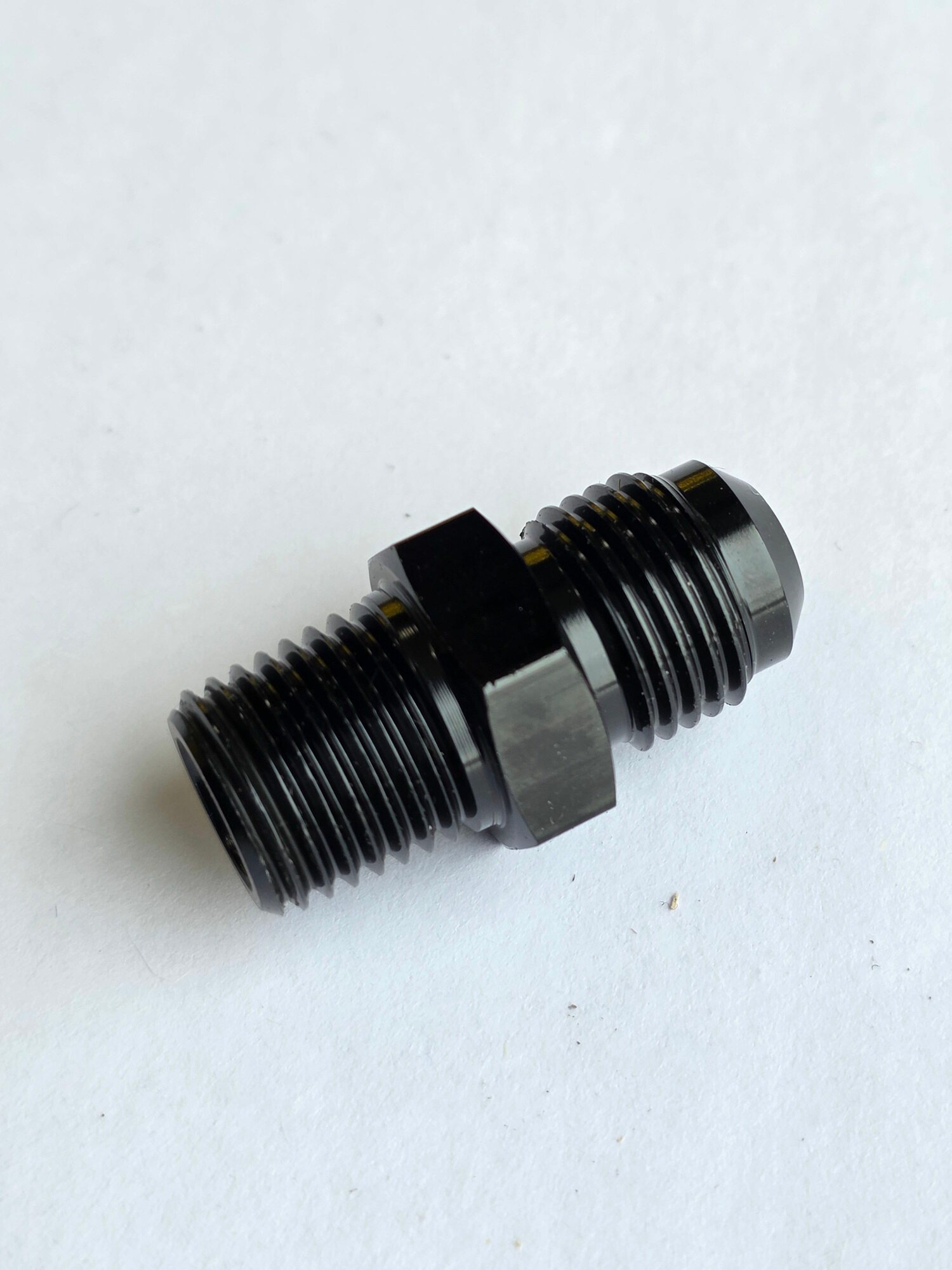 Адаптер AN6 - 1/4NPT черный — фото 1