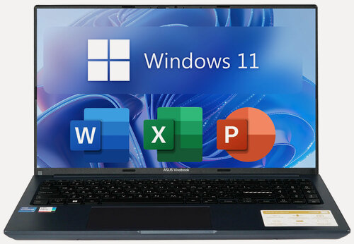 Изображение товара 15.6" Ноутбук Asus VivoBook 15, Intel Core i7-13620H (4.9 ГГц), RAM 16 ГБ, SSD 4 ТБ, Intel UHD Graphics, Windows 11 Pro + Office 2021 Pro Plus, Русская раскладка, EAC