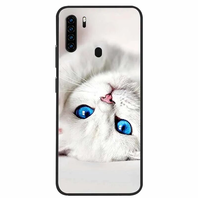 Чехлы для Blackview A80 Plus, A80 Pro: Мраморный мягкий Голубой, светлый синий, -Blackview A80 Pro