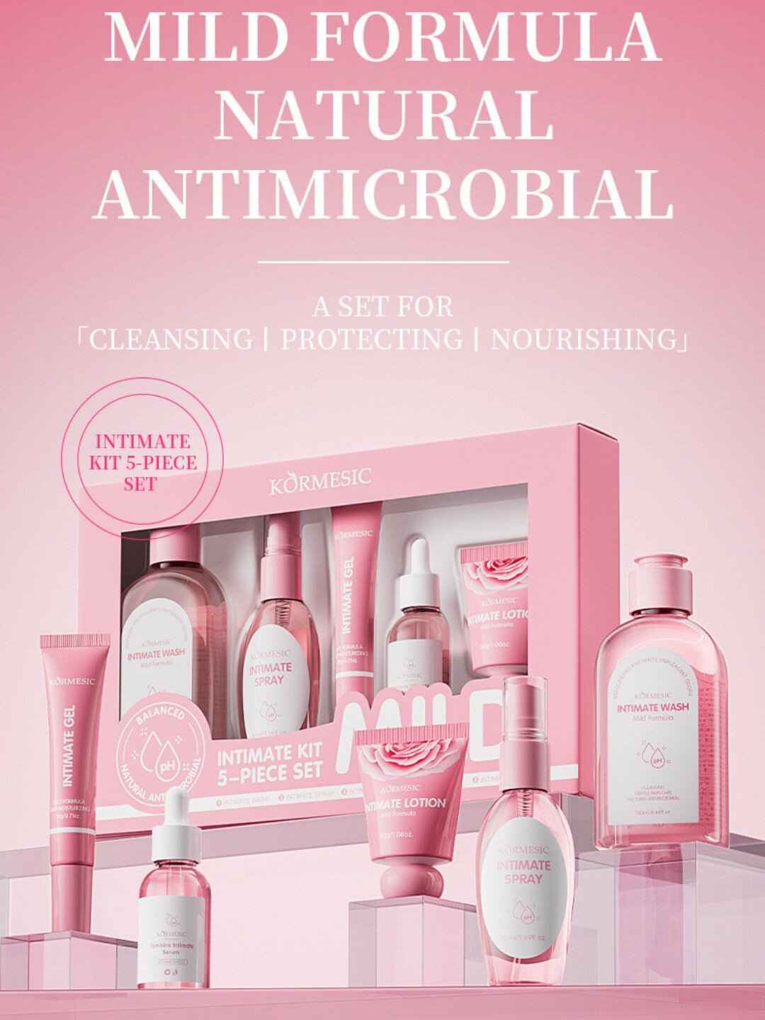 KORMESIC спрей для интимной гигиены 50мл свежесть комфорт женский деликатный с ромашкой