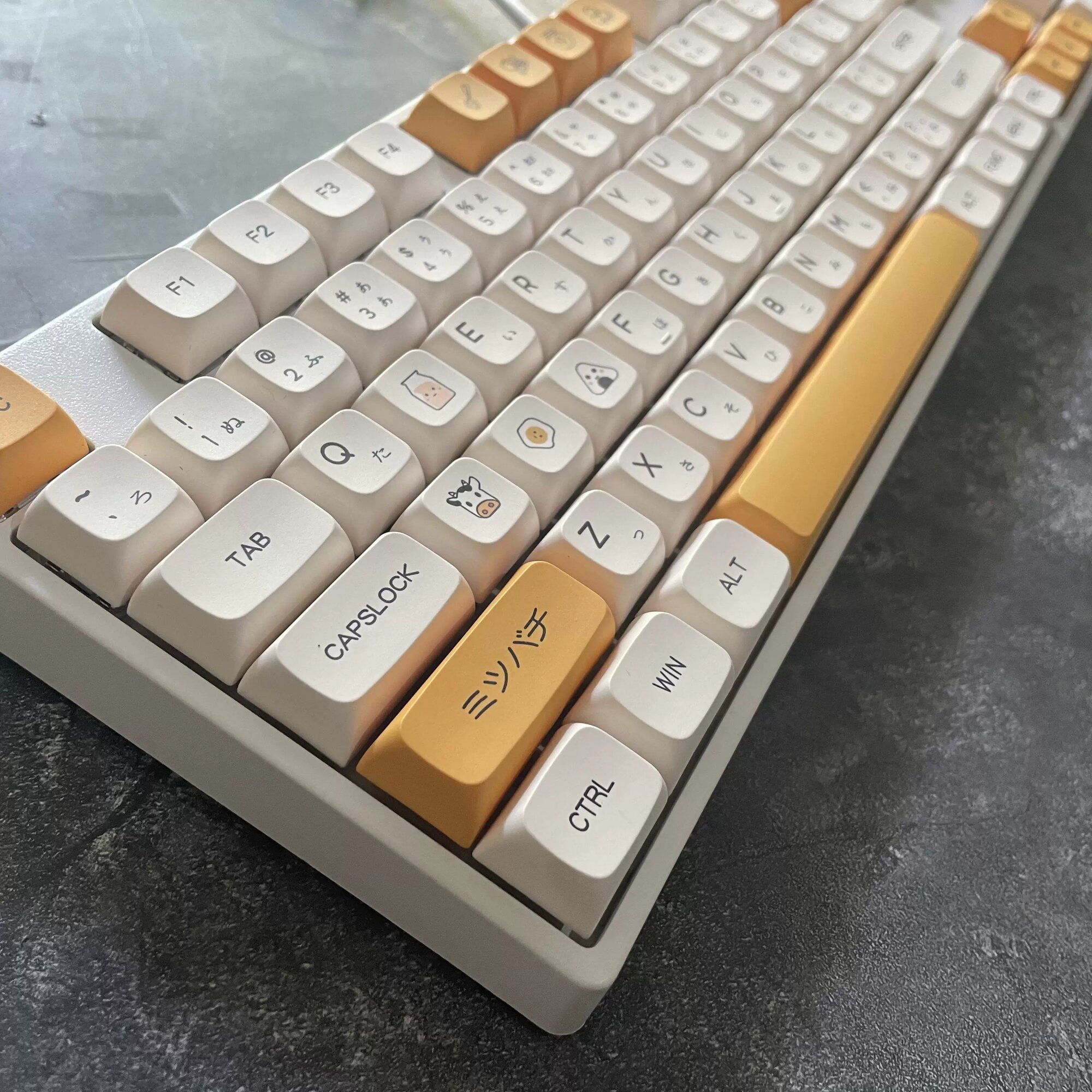 Медовое Молоко Японский Паттерн XDA Высота Клавиши Упакованные в Коробку для Механических Клавиатур