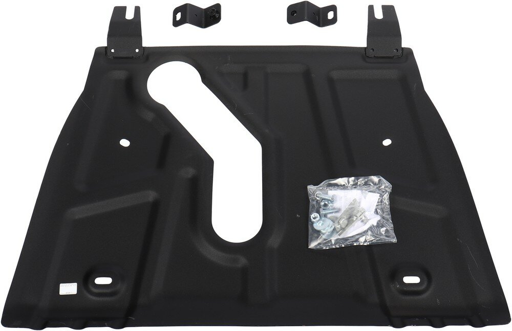 Защита картера и КПП автоброня 111.09506.1 Toyota Rav 4 2.0-2.4 с вырезом под глушитель 06-10