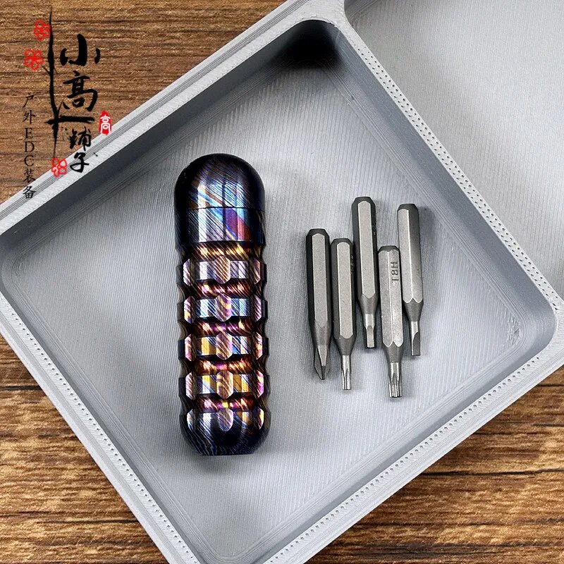 XGEDC Damascus Titanium EDC Mini многофункциональный инструмент