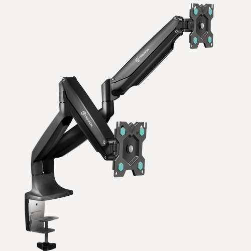 Изображение товара Кронштейн на стол Onkron G200, черный, с газлифтом для двух мониторов 13"-32"