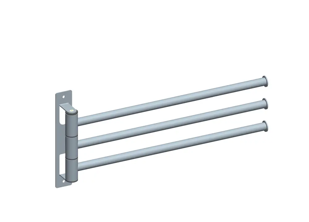Держатель полотенец Swensa "Arny" SWR-9500-12, нержавеющая сталь, тройной, цвет сатин