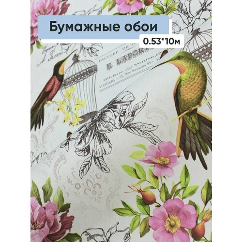 фото Обои бумажные брянские обои колибри 6 0,53*10м