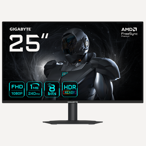 Изображение товара 24.5" Монитор Gigabyte G25F2A, IPS, 1920x1080, 240 Гц (20VM0-G25F2ABM-1EKS)