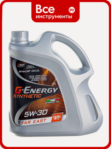 Изображение товара Масло G-ENERGY Synthetic Far East 5W-30 4л, зимнее время года, от преждевременного износа