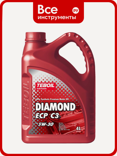 Изображение товара Моторное масло TEBOIL Diamond ECP c3, 5w-30, 4 л 3453876, с системами снижения токсичности выхлопных