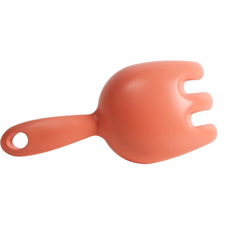 Toyroyal мягкие резиновые песочные грабли, персиково-розовый для пляжных игр, возраст 1-5 лет, прочная детская игрушка