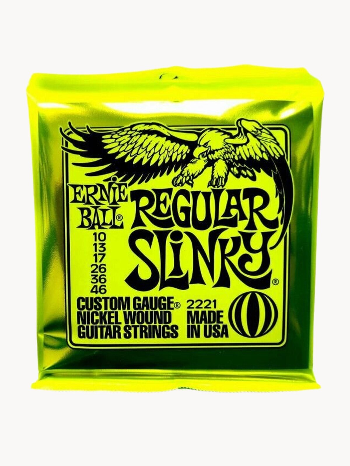 Струны для электрогитары 10 46 Ernie Ball Regular Slinky Nickel Wound Комплект 2221 6 струн