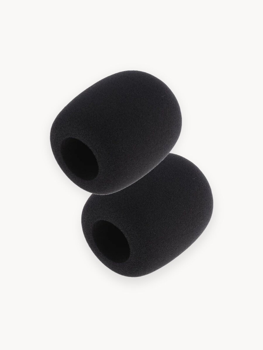 Ветрозащита для микрофона, поролоновая, универсальный комплект 2 шт