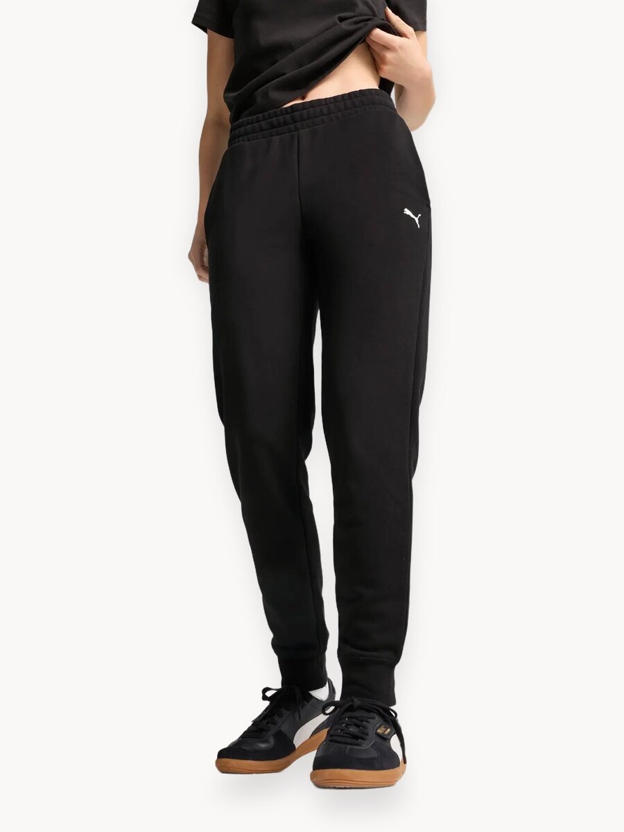 Брюки спортивные PUMA ESS Puma Logo, размер L, черный