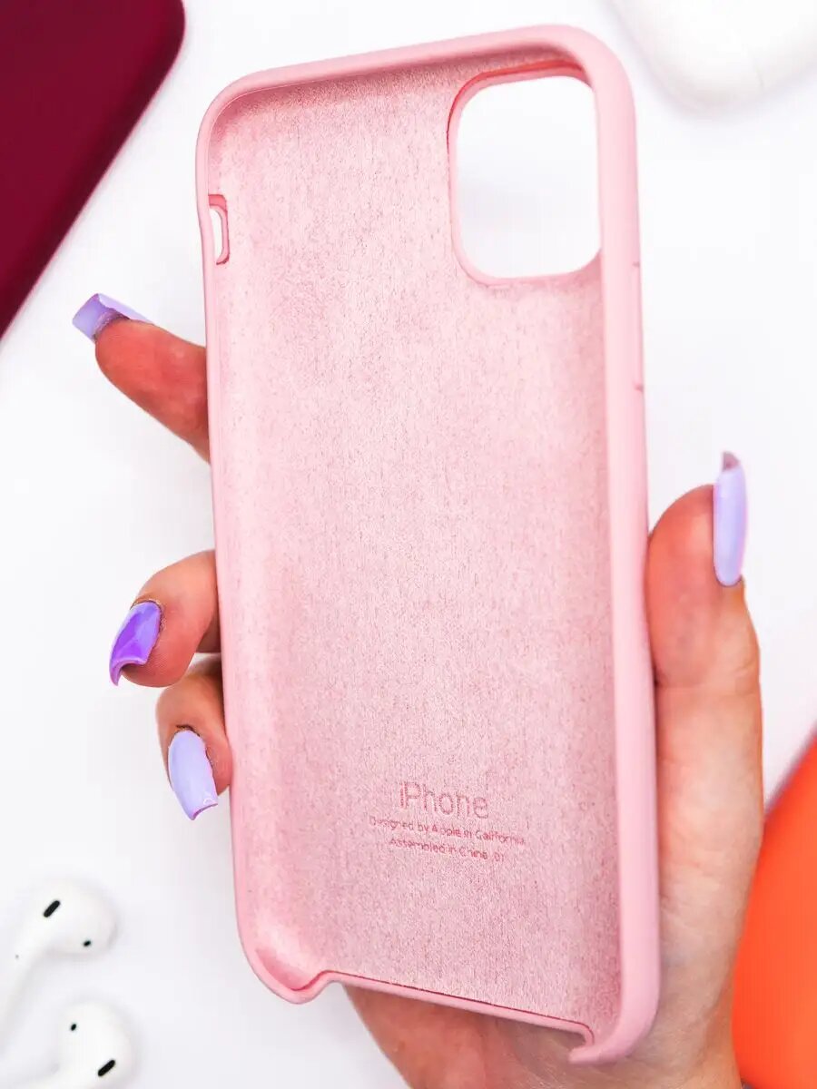 Силиконовый чехол для iPhone 11, матовый, мягкий, противоударный, тонкий — фото 1