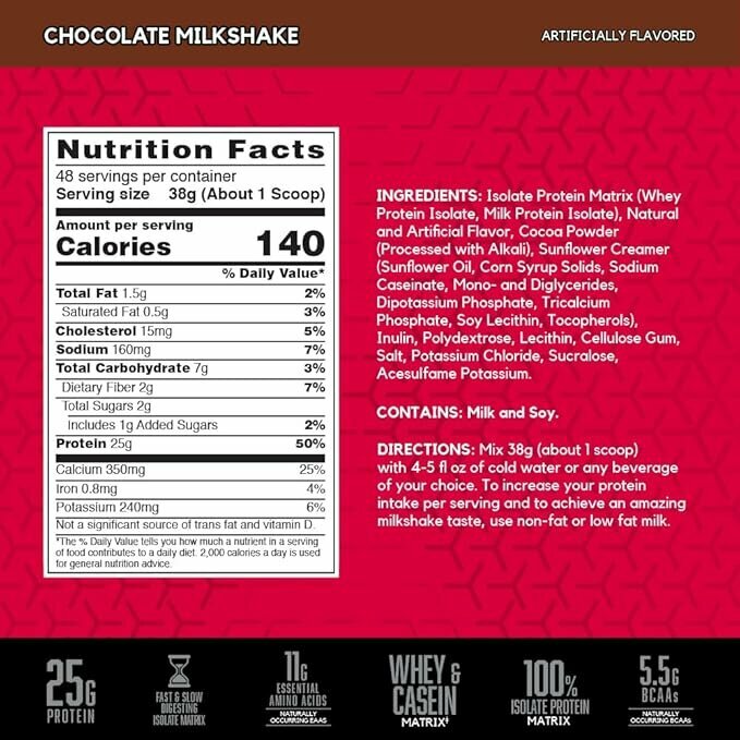 Протеин BSN "Syntha6 Isolate", без сахара, без глютена, 1.82 кг — фото 1