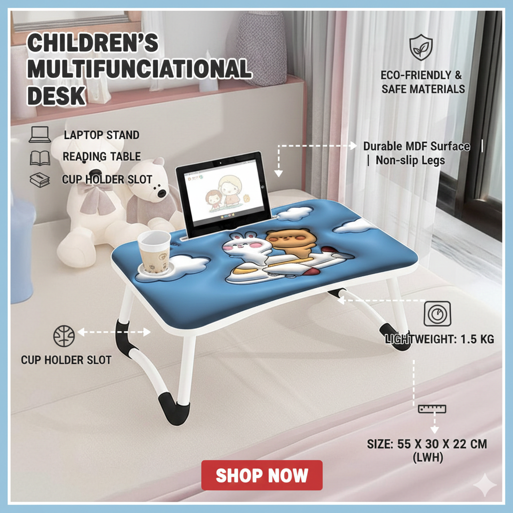 Регулируемый по высоте стол с возможностью наклона для мальчик, 60x40