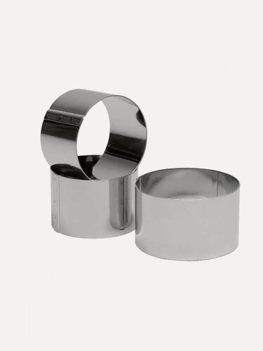 Изображение товара Форма для выпечки и запекания Termico раздвижная, диаметр 12 см, нержавеющая сталь, кольцо кондитерское