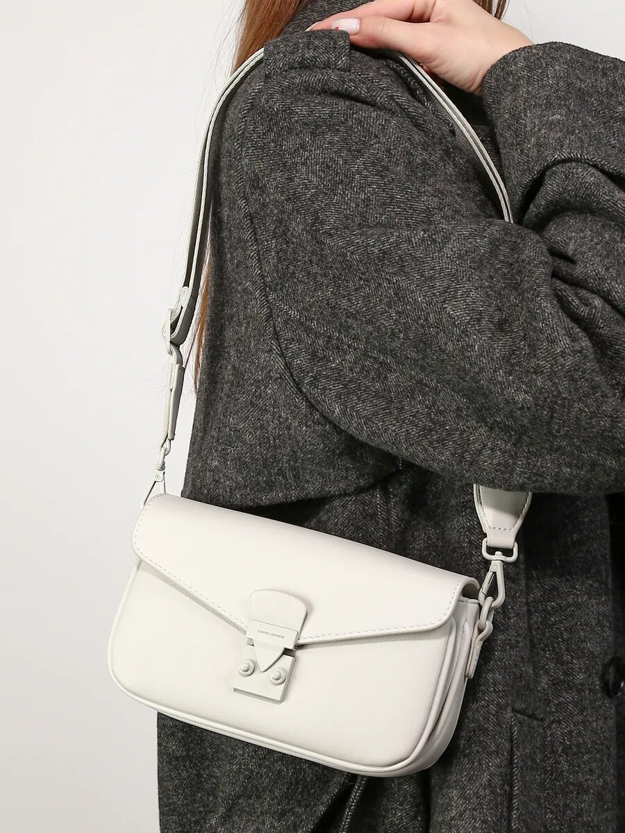 Сумка кросс-боди DAVID JONES, светло-серый — фото 1