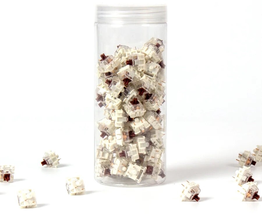 Набор механических переключателей Keychron Gateron Silent Brown 110 pcs — фото 1