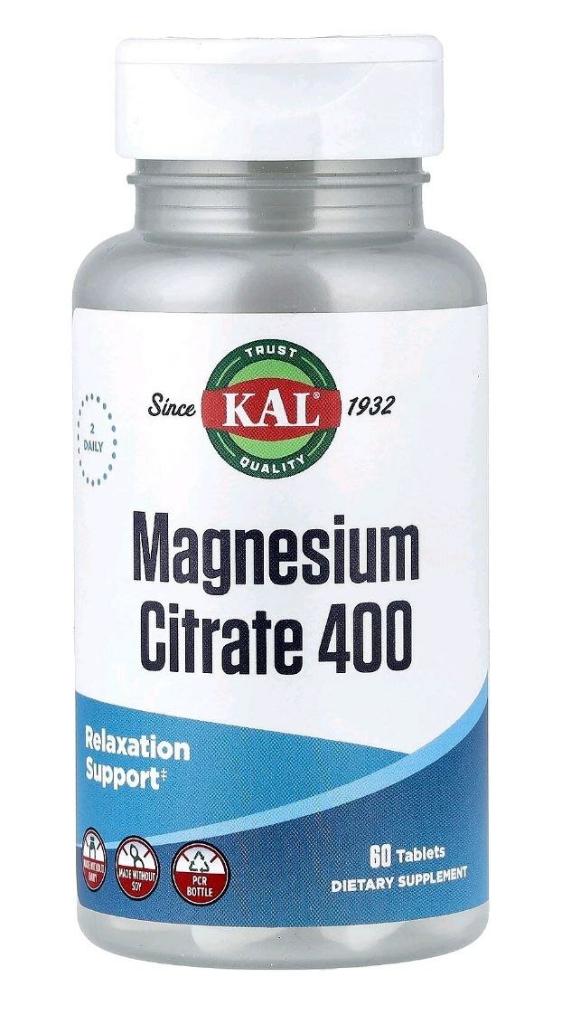Цитрат магния, 60 таблеток, халяль, Америка, США