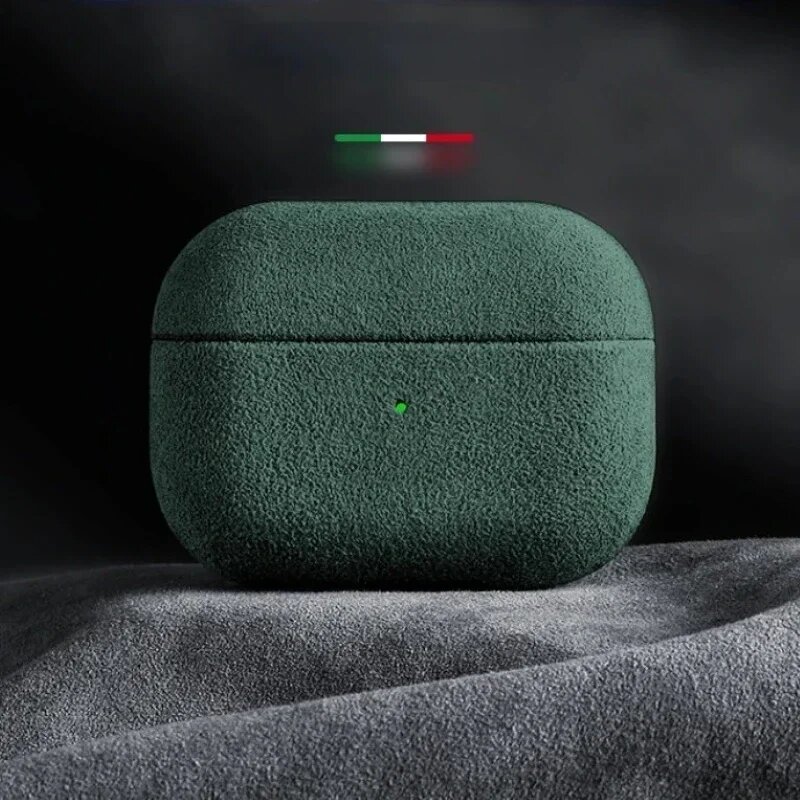 Итальянский замшевый чехол для AirPods Pro 2 For AirPods Pro, Green