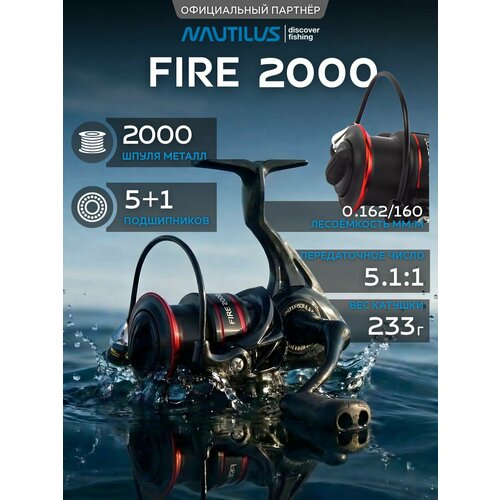 Катушка спиннинговая Nautilus Fire 2000