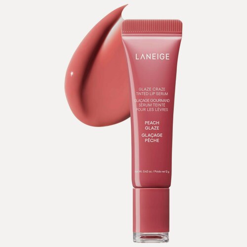 Изображение товара LANEIGE Тинт сыворотка для губ Glaze Craze Tinted Lip Serum - Peach Glaze 12 гр