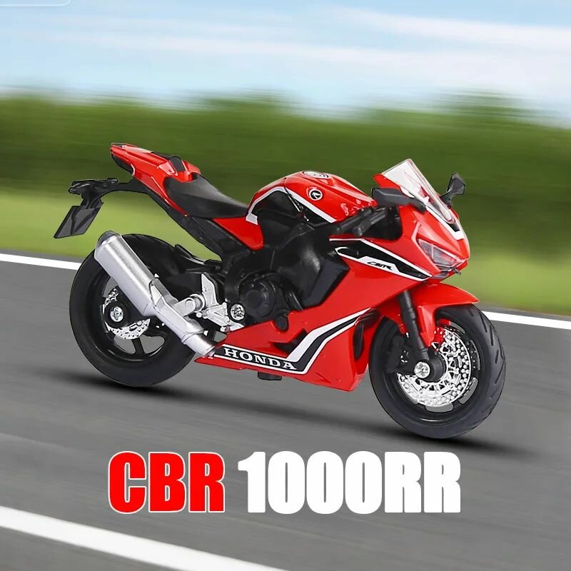 1:18 CBR1000RR GSX1000 R1 Hayabusa Simulation Коллекционная модель автомобиля из сплава Высокоточное детальное воспроизведение