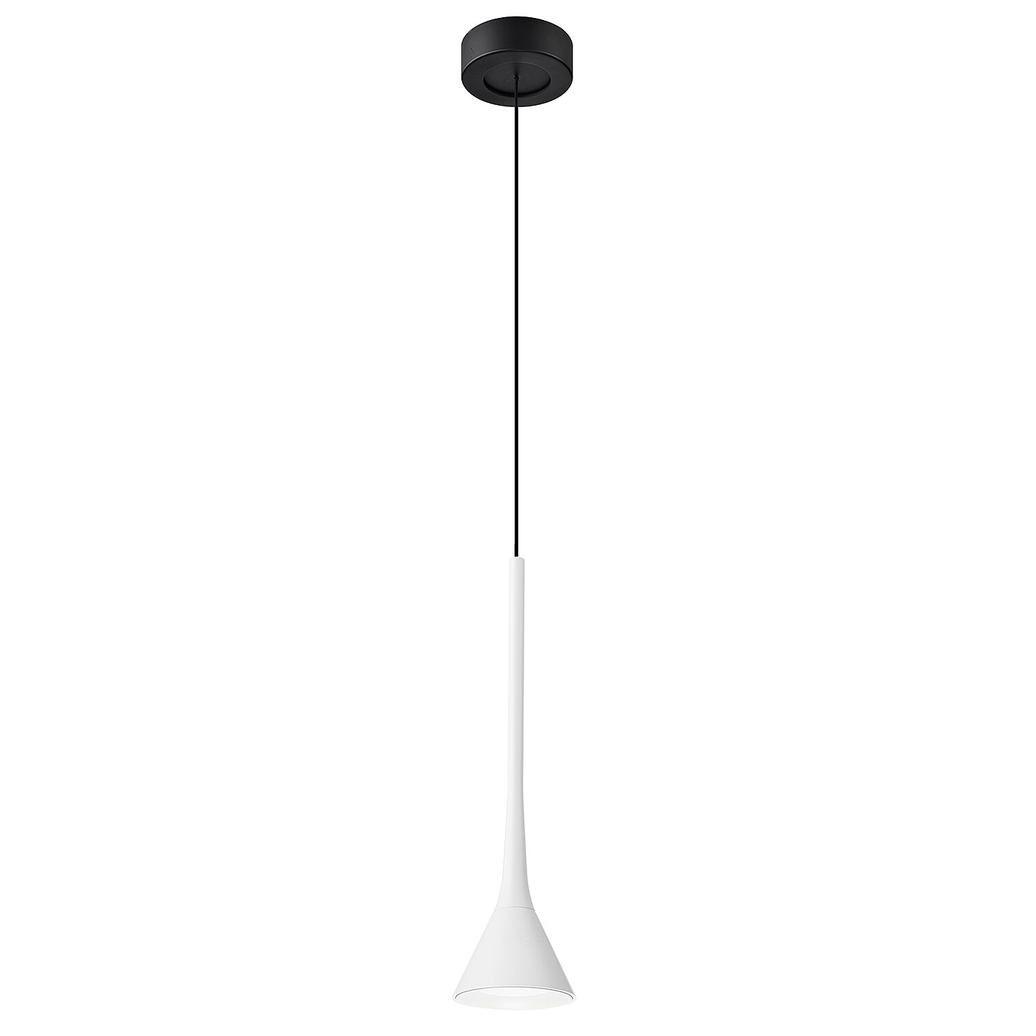 Светильник подвесной Favourite Klokken 4407-1P, белый, LED, 1 лампа