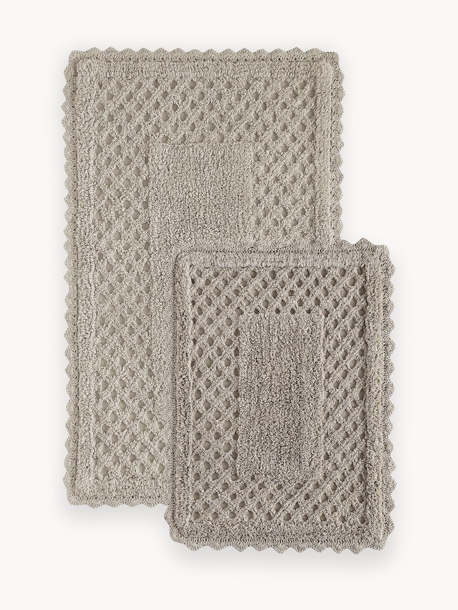 Набор ковриков для ванной "KARNA" MARIA 50x70+60x100 см, бежевый