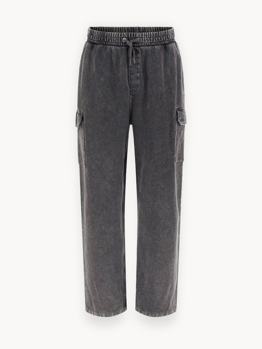 Брюки карго GUESS Treated Pant, размер L, серый