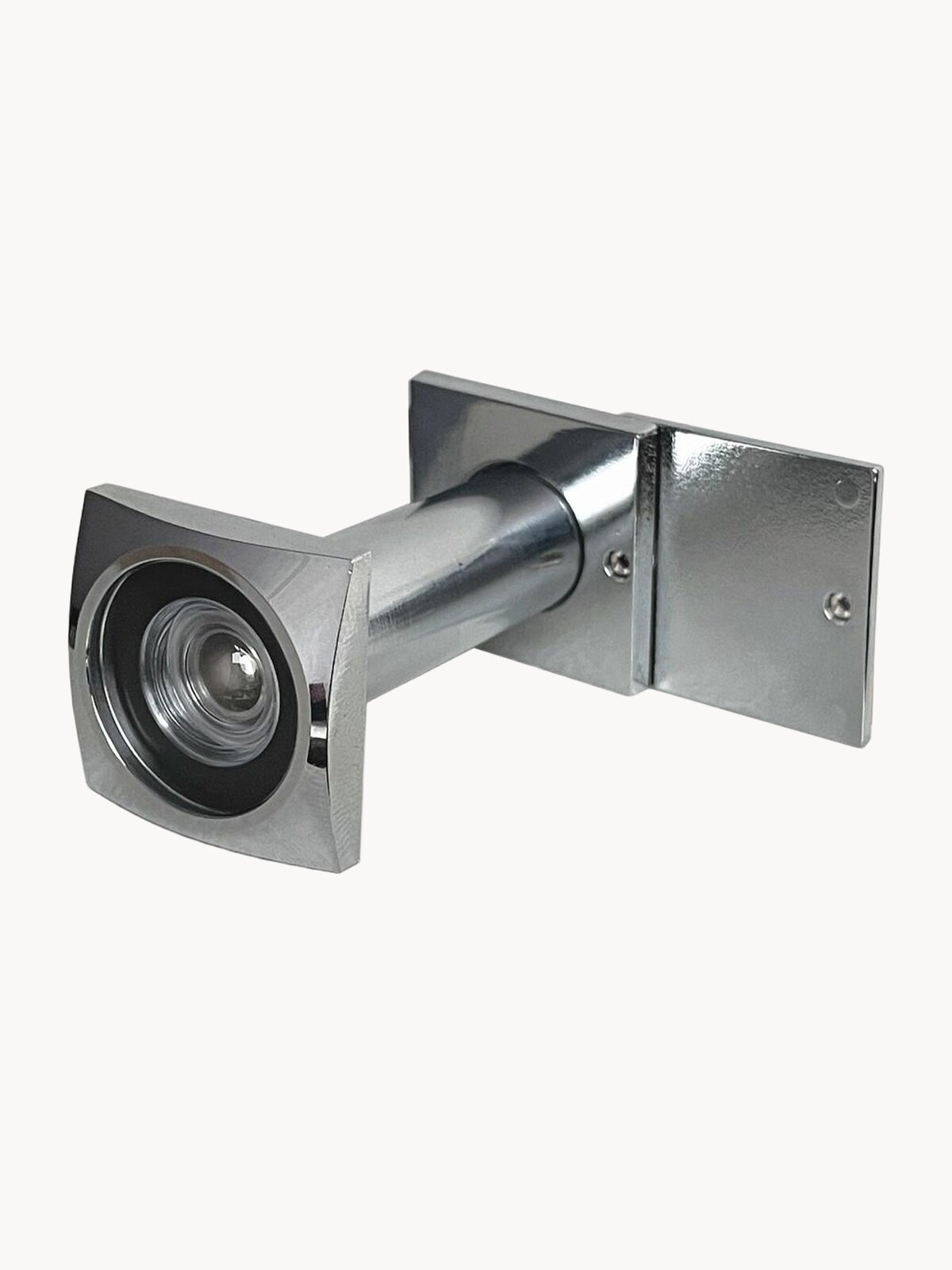 Глазок дверной, стеклянная оптика, Квадратный 16/60х110 Хром / Глазок для входной двери