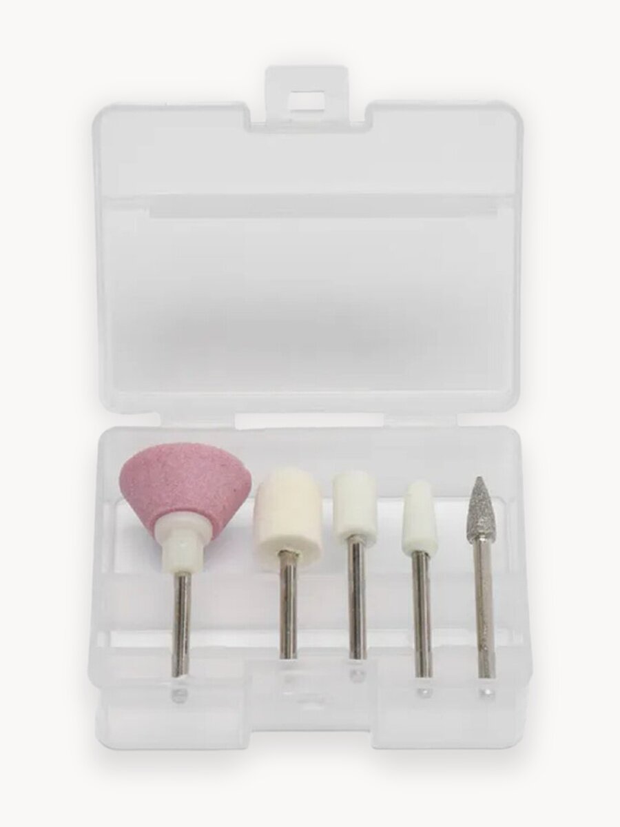 Набор алмазных фрез "Best Room", для грубого маникюра/педикюра, 10000 об./мин, 5 шт