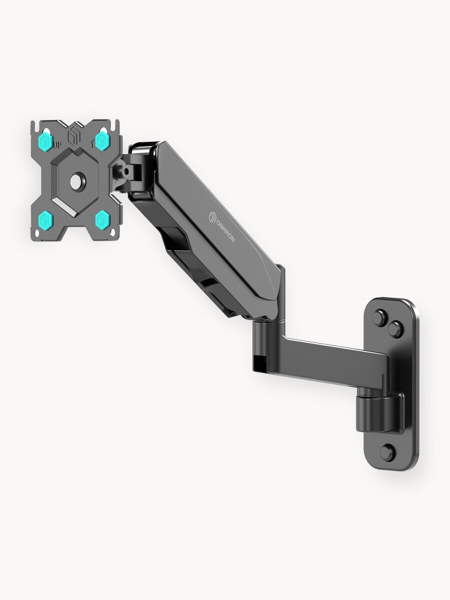 Кронштейн на стену для телевизора 13"-34" ONKRON G150, крепление для монитора, до 8 кг, черный