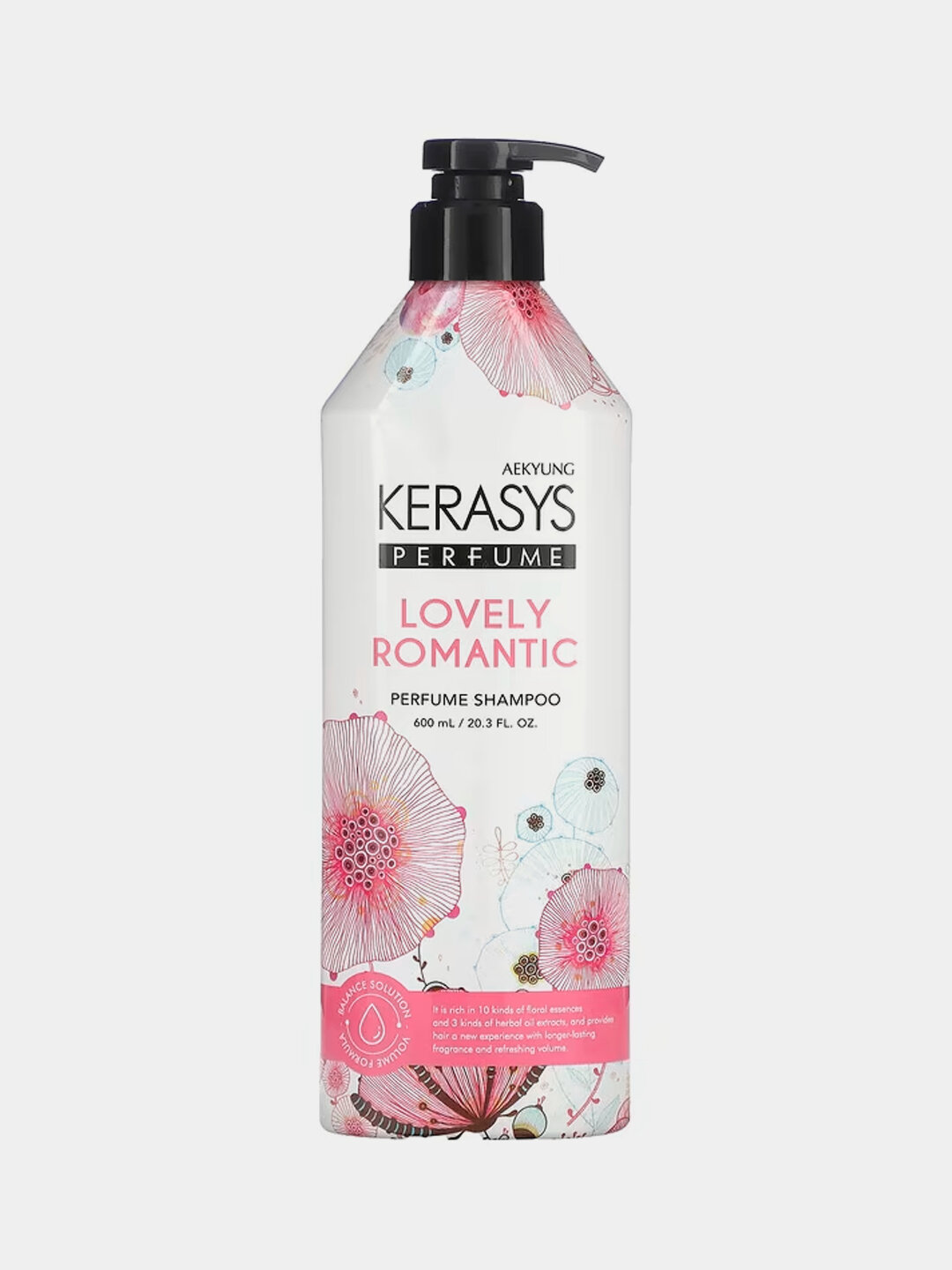 Шампунь Kerasys, Lovely & Romantic, цветочный аромат, увлажняющий, для всех типов волос, 400 мл