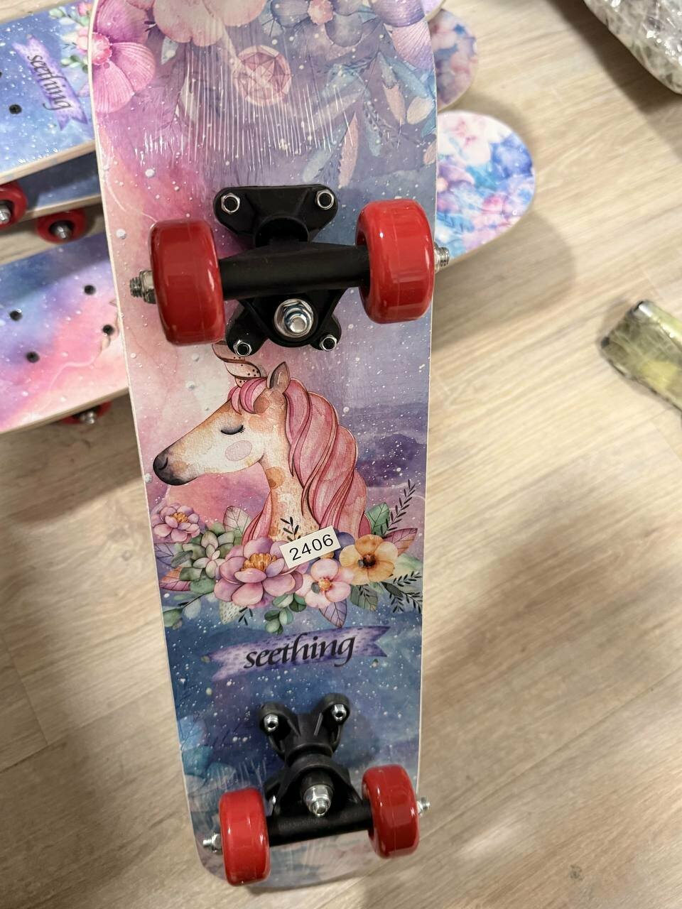 Скейтборд для скейтбординга "Без бренда", для всех возрастов, для девочек и мальчиков — фото 1