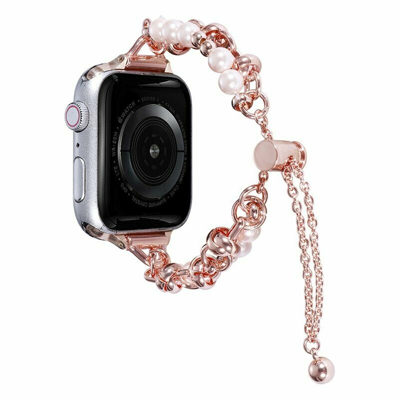 Ремешок для Apple Watch 38mm 40mm 41mm 42mm 44mm 45mm 49mm Подходит для часов Series 3 4 5 6 7 8 SE; Металлический; шармы; украшения; Пандорапандора(38mm,40mm,41mm, серебристый)
