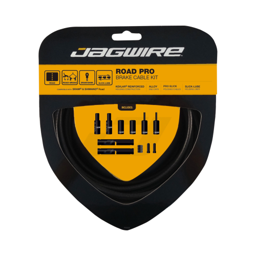Рубашки и тросики велосипедные Jagwire Road Pro Brake Kit Stealth, тормоза, Black, PCK209