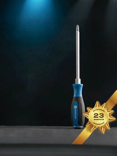 Изображение товара Ударная отвертка PH3x150 NORGAU Industrial из стали CrVMo с двухкомпонентной рукояткой