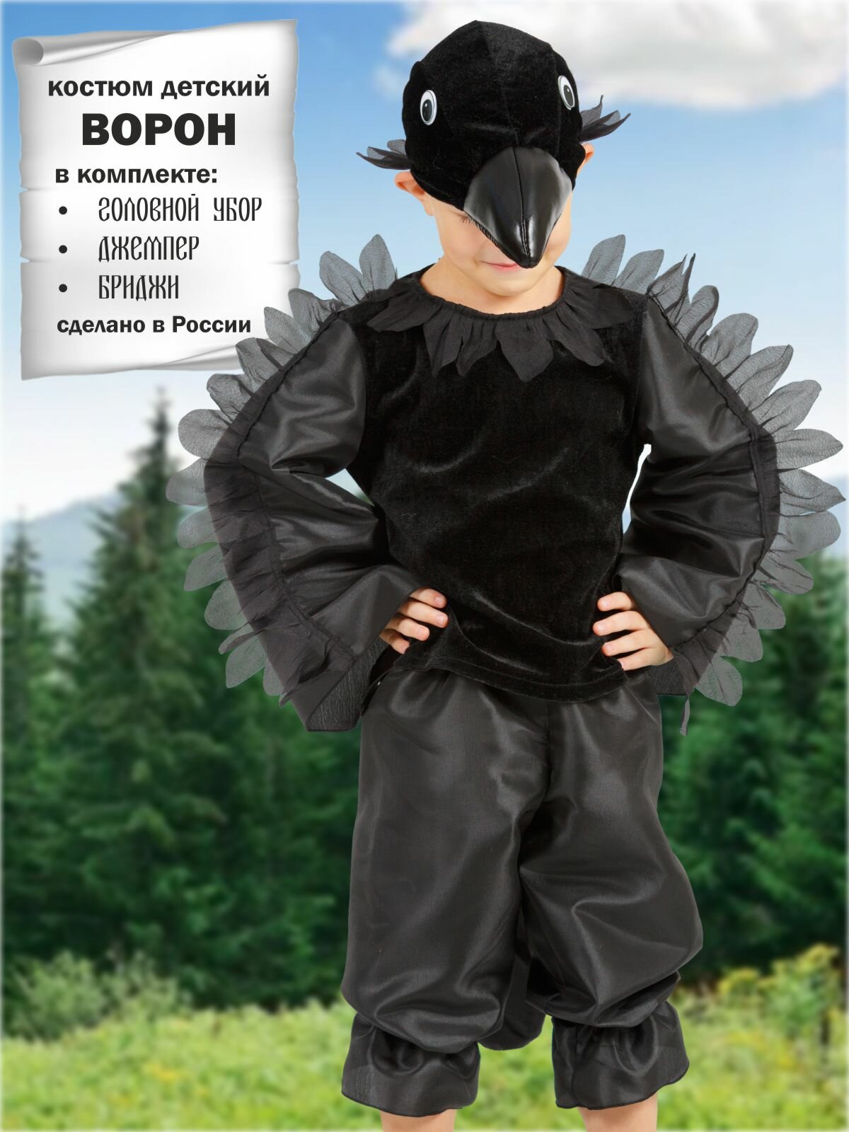 Карнавальный костюм детский Ворон